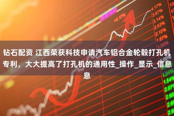 钻石配资 江西荣获科技申请汽车铝合金轮毂打孔机专利，大大提高了打孔机的通用性_操作_显示_信息